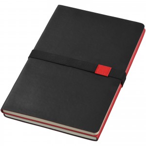 DOPPIO 2in1 jegyzetfüzet, A/5 méret, fekete/piros