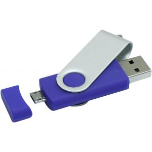 Rotate pendrive on-the-go, kék, 16GB (raktári)