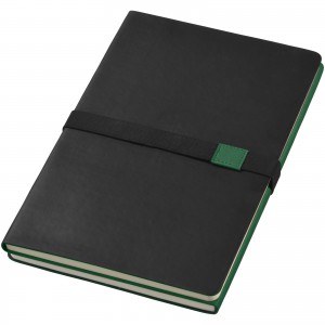 DOPPIO 2in1 jegyzetfüzet, A/5 méret, fekete/zöld