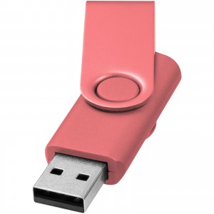 Kihajtható metál USB, 4GB, rózsaszín