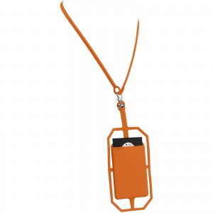 RFID telefontartó nyakpánttal, narancs
