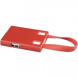 USB elosztó és 3in1 kábel, piros