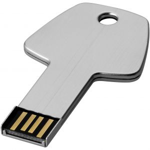 Kulcs pendrive, ezüst, 16GB (raktári)