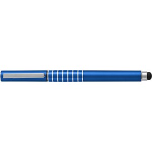 Műanyag rollerball toll érintővel, fekete tollbetéttel