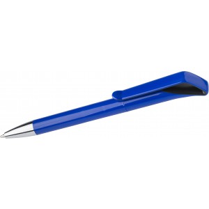 Geometrikus golyóstoll kék tollbetéttel, műanyag