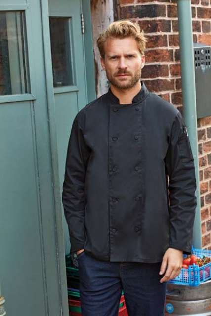 CHEF'S LONG SLEEVE COOLCHECKER® JACKET WITH MESH BACK PANEL